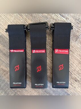PELOTON Yoga Strap 10’ X 1.5” Stretch & Pose Aid •Black (Lot of 3)